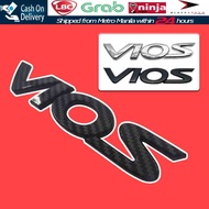 【Fast Delivery】Toyota VIOS Logo Rear Bumper Trunk English Alphabet Letter Emblem Sticker Badge Decal