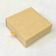 กล่องใส่เครื่องประดับ Jewelry Box (Ribbon) สีทอง กล่องของขวัญ กล่องกระดาษ แบบดึงลิ้นชัก(ริบบิ้น) มีฟองน้ำด้านใน