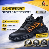 GUYISA Safety Shoes Lightweight Safety Shoes Sport Smash Protective Steel Toe Cap Kasut Safety Guyis