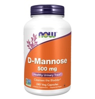 NOW Foods D-Mannose - 500 mg - 240 Veg Capsules