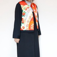 KIMONO CREW NECK JACKET - 使用復古和服布料製成的獨一無二圓領外套