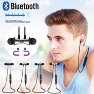Bluetooth Earphone Sports Neckband Wireless Earphones Stereo Earbuds Music Metal Headset