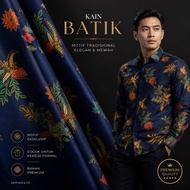 KATUN KEMEJA Premium Cotton Batik Fabric with Exclusive Motif 2mx 1.10m – Cool, Comfortable Cotton B