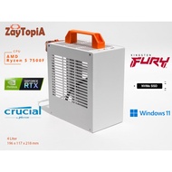 ZayTopia 4L ITX Mini Gaming Desktop [AMD Ryzen™ 5 7500F & NVIDIA RTX 4060]