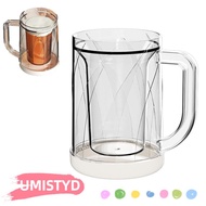 UMISTYDREAMUM9U Liquid Refrigerator Frozen Cup, with Handle Double Layer Ice Cold Beer Glass, 20oz P
