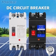 TAXNELE 2P DC MCCB 100A 125A 200A 250A 600V 1000V DC Solar Molded Case Circuit Breaker Overload Prot