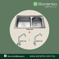SORENTO  SRTKS2047D Stainless Steel 304 Top Mount Kitchen Sink Combo Set c/w Kitchen Tap/Faucet  SIn