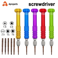 5 Bit in1 Screwdriver Precision Torx Screwdriver Cellphone Repair Tools Set Magnet Openning Tool Kit