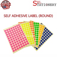 10 Sheets Circle Round Self Adhesive Color Label Sticker / Assorted Color Dot Shape Stickers Labels 