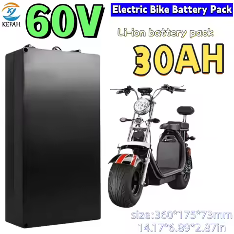For Harley Battery 60V 20Ah/30Ah/40Ah/50Ah 18650 Lithium Battery NEW For Harley Citycoco Scooter and