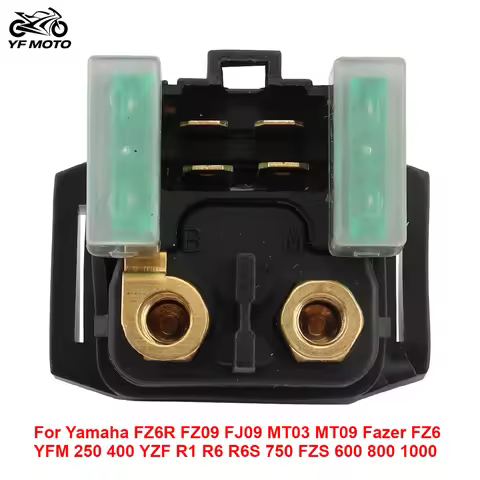 Motorcycle Starter Solenoid Relay For Yamaha FZ6R FZ09 FJ09 MT03 MT09 Fazer FZ6 YFM 250 400 YZF R1 R