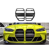 Real Carbon Fiber Front Bumper Center Grille For 2021-2024 BMW M3 M4 G80 G82