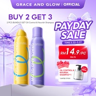 Grace and Glow Dry Shampoo Spray 150ml Wash Free Syampu Hair Care Instant Hair Refresh Oil Control A