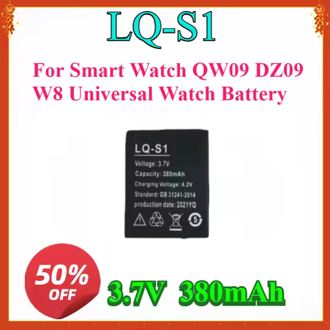 New Smart Watch Battery LQ-S1 3.7V 380mAh lithium Rechargeable Battery For Smart Watch QW09 DZ09 W8 