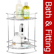 HW105-W105A Small Corner 2-Tier Shelf