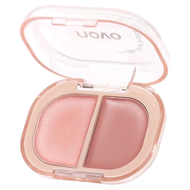 บลัชออน ไฮไลท์ โนโว เนื้อครีม novo dual tone blush cream 6533