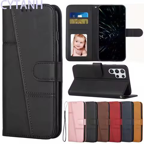 Flip Leather Simple Solid Color Phone Case For Sony Xperia 1 5 10 iii Lite 1iii 5iii 10iii Wallet Ca