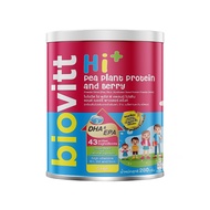 biovitt Hi+ Pea Plant Protein and Berry ผลิตภัณฑ์ อาหารเสริมสำหรับ เด็กทุกวัย รสเบอร์รี่ ชนิดชงดื่ม