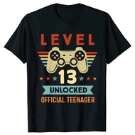 Step 13 Unlock The 13th Anniversary Birthday T-Shirt For Teens Street Clothing Short Sleeve Formal G