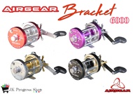 รอกเบท Airgear Bracket EA 6000 รอกตกปลา มีทั้งหมุนซ้ายและหมุนขวา เหมาะสำหรับตกปลาบ่อและปลาหมายธรรมชา