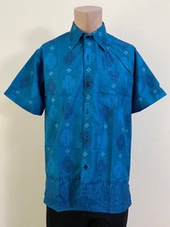 Calla Batik Shirt Men Baju Batik Lelaki Moden Batik Kemeja Lelaki Regular Fit Short Sleeve Lengan Pe