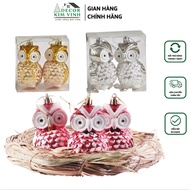Set E52 Model 2 Owls Christmas Accessories Decor Kim Vinh Hanging Christmas Decoration Pine Tree
