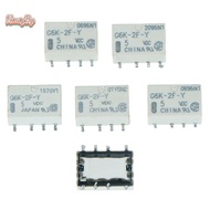 honeybird 5pcs dc 5v smd g6k-2f-y signal relay 8pin for omron relay  Nice