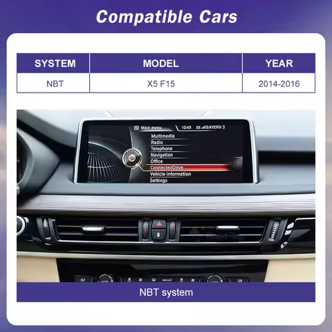 1920*720 Multimedia Touch Screen For BMW X5 F15 F85 X6 F16 F86 NBT 2014-2016 Android Auto NBT System