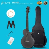Enya Nova Go 1/2 Size Carbon Fiber Acoustic Guitar Travel Size , White ( NovaGo / Nova-Go / 35 inch )