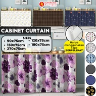 ❅SUPERSAVE Cabinet Curtain Skirting Kabinet Dapur Kitchen Curtain Langsir Dapur Kabinet Curtain Langsir Singki Vecro☉