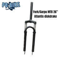26 Inch MTB Bike Fork, Soft Front Fork, Oversize Mountain Bicycle Fork