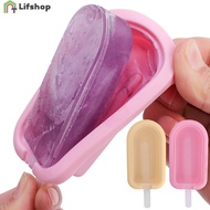 Ice Cream Mold - Homemade Popsicle Tray - DIY Ice Creams Ice-lolly Maker Tools - Food Grade, Silicone, Lovely - for Making Ice Cream - Ice Cream Mold with Cover