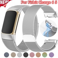 Milanese Loop Strap for Fitbit Charge 6 5 Band Magnetic Stainless Steel for Fitbit Charge6 Bracelet