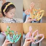 Junyeh 3PCS Headband For Baby Girl Sweet Flower Colorful Hair Band Set Korean Fashion Kids Hair Acce