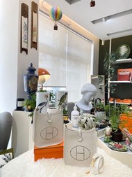 hermes mini evelyne. Craie.   金扣
