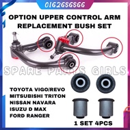 OPTION FRONT BALL JOINT UPPER CONTROL ARM REPLACEMENT BUSH HILUX VIGO REVO ROCCO RANGER T7 NAVARA NP