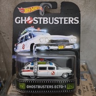 DMC55 - Hot Wheels Ghostbusters Ecto-1 Premium Real Riders Retro Card