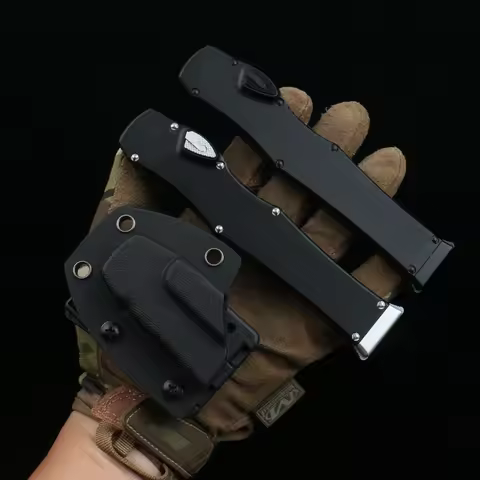 MICRO EDC TECH HL Ⅵ Knives Stone washingD2 Steel Blade 6061-T6 Aviation Aluminum Handle MT ﻿Portable