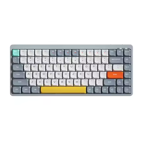iBlancod Wireless Mechanical Keyboard 84 Keys 2.4G+BT5.0+Type-C 75% Low Profile Layout Keyboards for