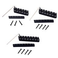 [trdfdv] 6 String/ 7 String/ 8 String Headless Guitar Bridge & Slotted Nut Set