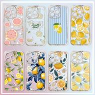 Phone Case For Samsung Galaxy S25 Edge S24 Ultra Plus S24FE S23FE A36 A26 A16 5G Flower Lemon Summer
