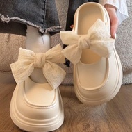 Mary Jane Bow Sandals Ladies Outer Wear Anti-slip EVA Baotou Male Mary Jane Bow Sandals Ladies Outer