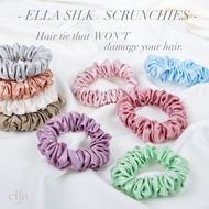 Ella Silk - ยางรัดผมผ้าไหมมัลเบอร์รี่ - ไซส์กลาง Ella Mulberry Silk Scrunchies - Midi