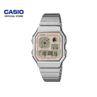 Casio Vintage A130WE-9A Silver Stainless Steel Band Men / Women Watch