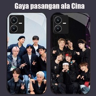 DK-69 Korean music BOYS Casing GLASS soft frame black VIVO iQOO Z6 Y35 Y22S Y28 Y75 Y55 Y22 V25 5G