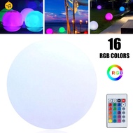 LED Beach Ball Toy 16 Color Changing Floating Pool Lights Beach Ball Swimming Pool Toy LED Glowing Beach Ball Party Decorations SHOPSKC5702