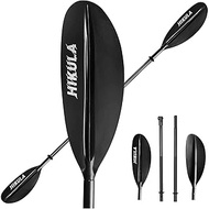 HIKULA Kayak Paddle 4 Pieces Aluminum Shaft and PP Blade Floating 86.6in/220cm, 90.5inch/230cm Light