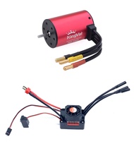 Replacement 3660 3500KV Waterproof Brushless Motor Shaft 3.175mm with 60A Brushless ESC Compatible w