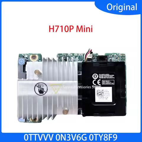 Original TY8F9 FOR Dell Poweredge Perc H710P Mini with 1G Cache Mono SAS SATA Controller Raid Card 0