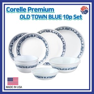 Corelle Premium OLD TOWN BLUE 10p Set/Corelle USA set/Plate Set/ Dinnerware Corelle set/Vintage Plat